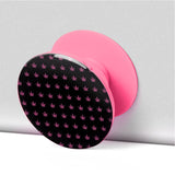 Collapsible Cell Phone Stand | Pink Leaves