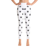 Leggings | Small Black Leaves Yoga Leggings