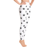 Leggings | Small Black Leaves Yoga Leggings