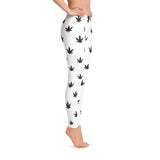 Leggings | Small Black Leaves