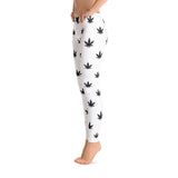 Leggings | Small Black Leaves