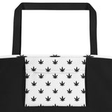 Beach Bag | Black Leaves