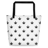 Beach Bag | Black Leaves