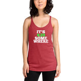 Women's Racerback Tank | It's 420 Somewhere