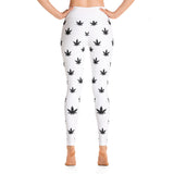 Leggings | Small Black Leaves Yoga Leggings