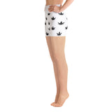 Yoga Shorts | Black Leaves