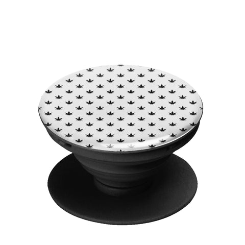Collapsible Cell Phone Stand | Black Leaves