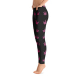 Leggings | Pink Leaves